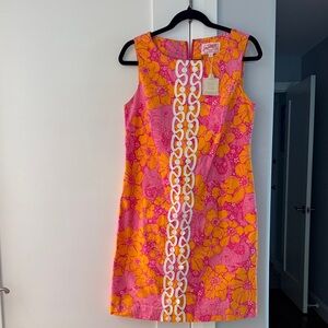 Lilly Pulitzer Vibrant Pink and Orange Mini Dress